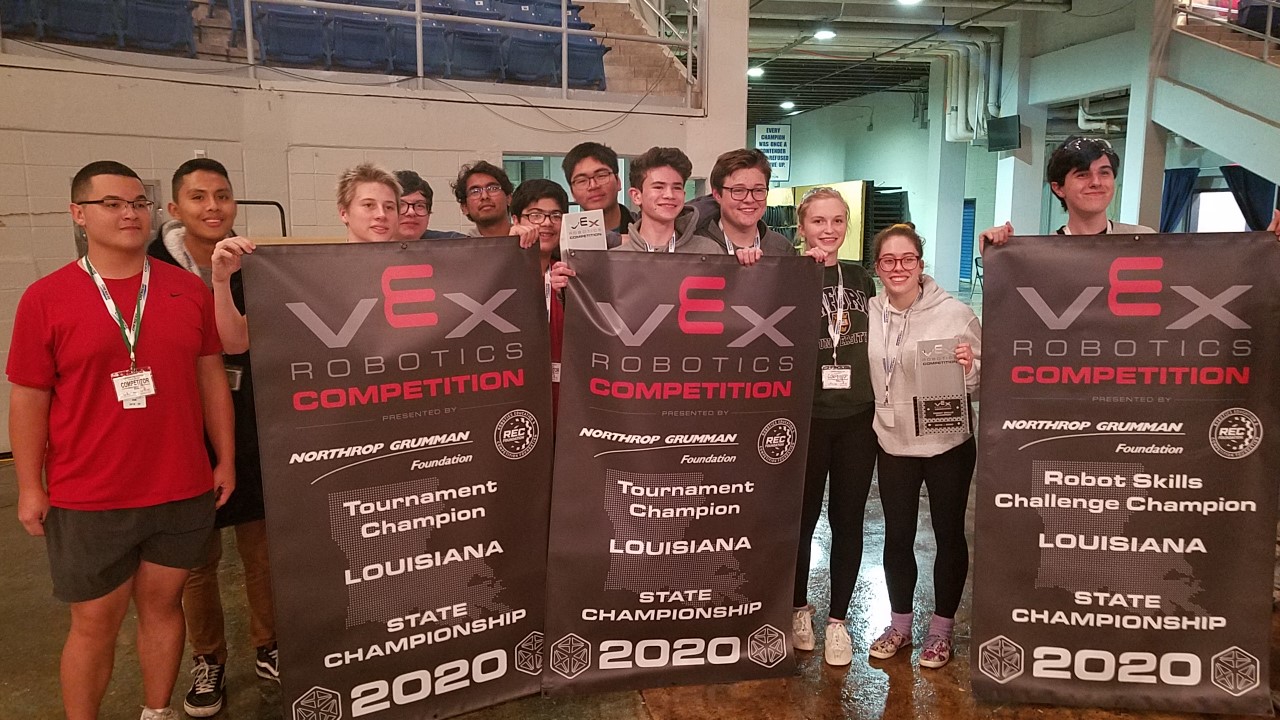 BRMHS Vex Team Wins State Tournament with Two Robots