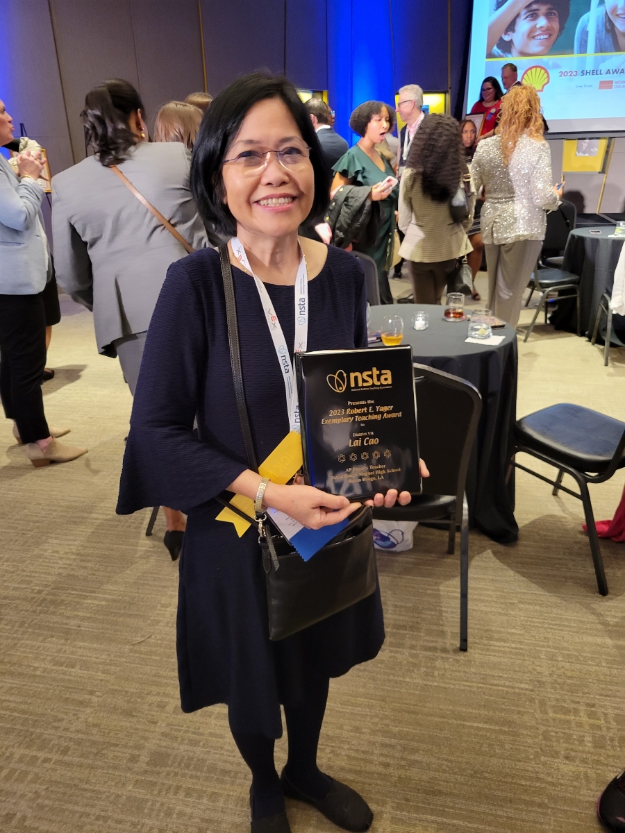 Congratulations to Ms. Lai Cao – 2023 Robert E Yager Exemplary Teaching Award